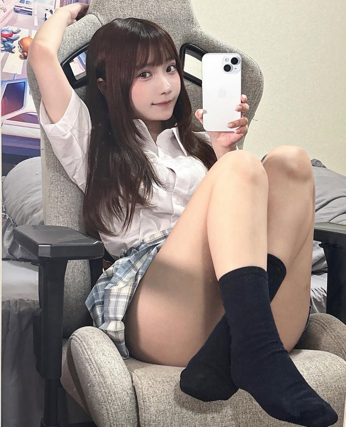 스시녀 거울셀카